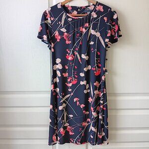 NEW Tommy Hilfiger Women's Ballerina Pink Multi Floral Print Jersey Dress Size 4